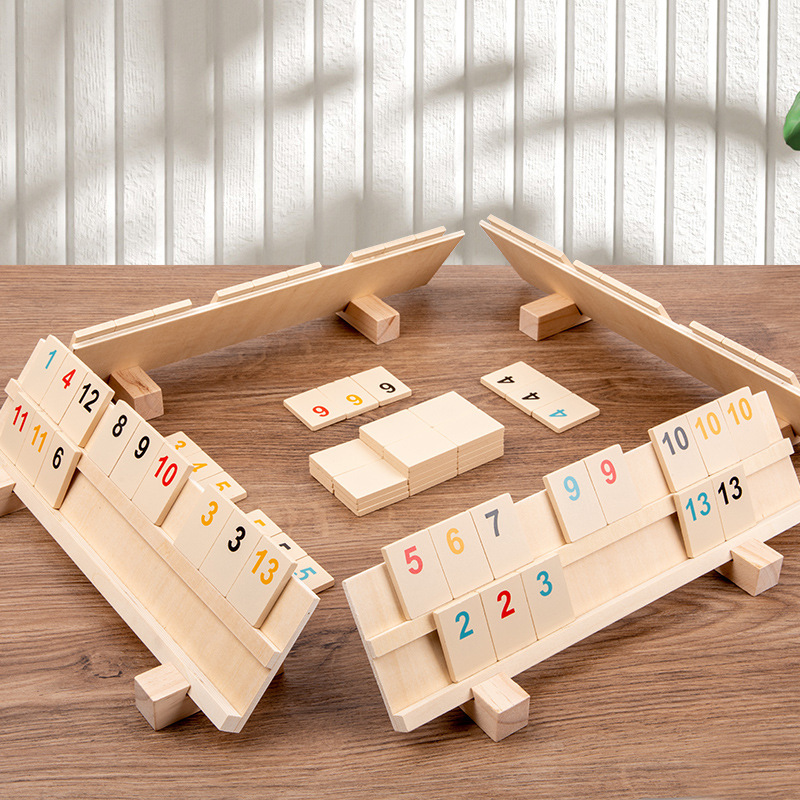 Custom Wooden Mahjong Set