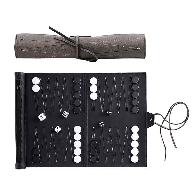 Leather-Inlay-Backgammon