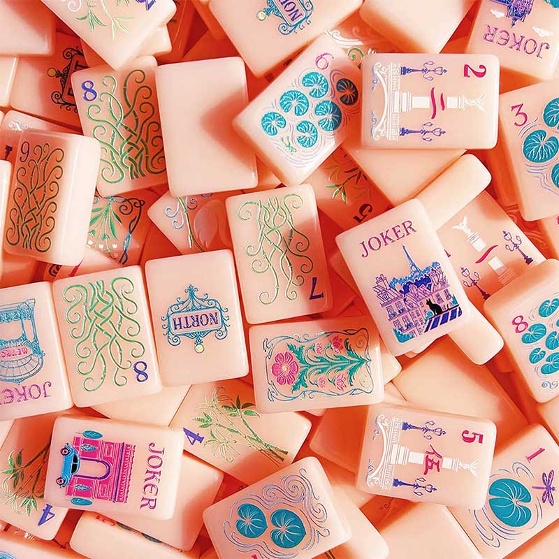 glow in the dark mahjong tiles custom design night play