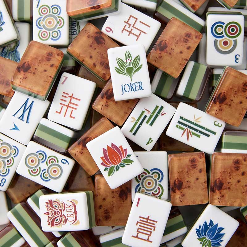 plastic mahjong tiles custom affordable personalized set