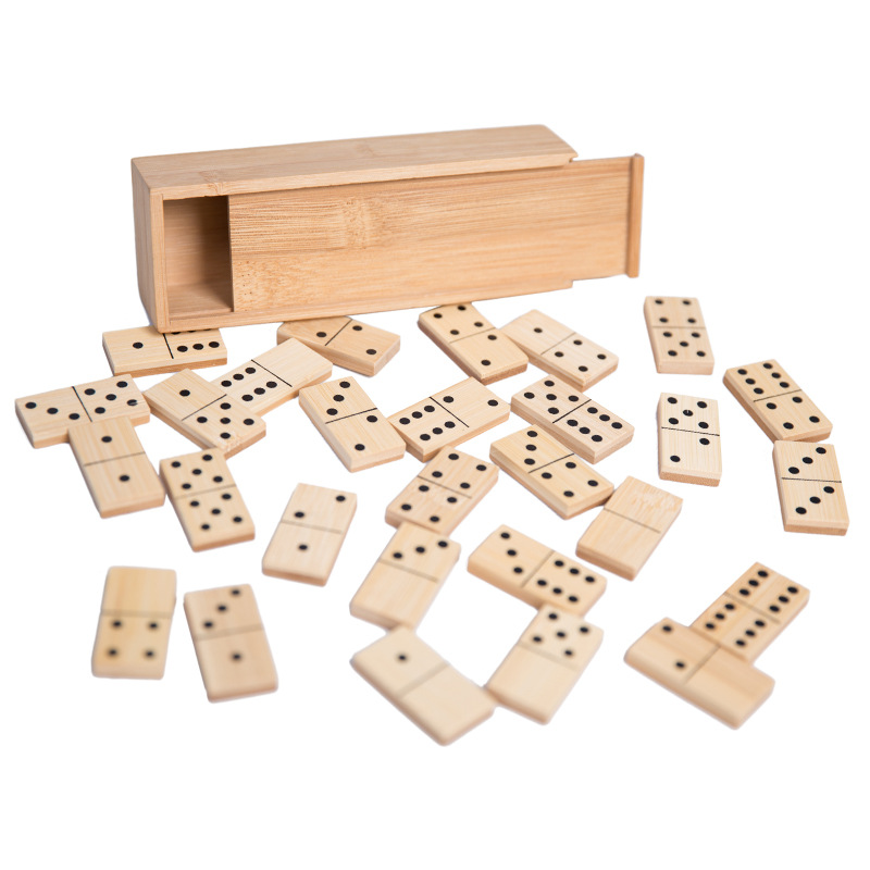 Custom Engraved Wooden Domino Set-