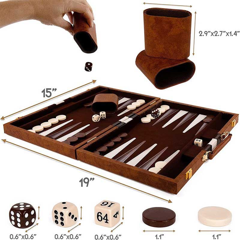 Custom Wooden Backgammon Board